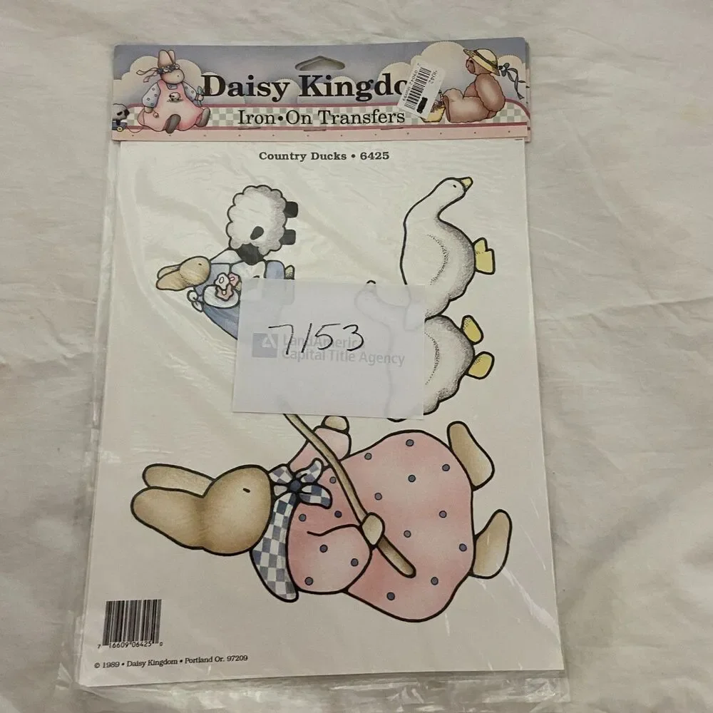#7153 Country Ducks Daisy Kingdom Vintage Iron on Transfers